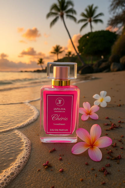 "Pink Rose Cherie perfume for women – long-lasting floral fragrance by Jafiliya Fragrances in Pakistan"