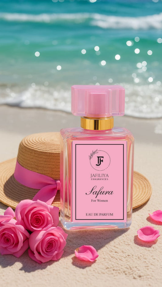 "Safura perfume for women – long-lasting sweet and spicy fragrance by Jafiliya Fragrances in Pakistan"
