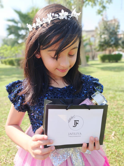 Mild and safe perfume for baby girls in Pakistan - long lasting fragrance

Kids perfume for girls with floral scent - non-alcoholic and gentle

Best girls perfume for toddlers - cute bottle design - made for sensitive skin

Sweet scented kids perfume for girls - safe for everyday use

Affordable perfume for baby girls in Pakistan - perfect gift option

Soft and natural fragrance for little girls - imported kids perfume

Girl’s attar-style perfume - alcohol-free and skin-friendly

Top kids perfume for girls 